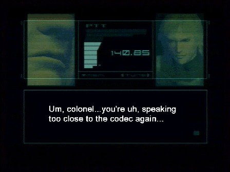 speaking too close to the codec?